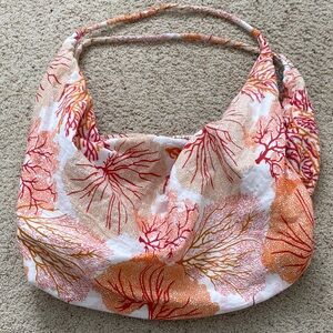 Antica Sartoria by Giacomo Cinque Orange/Magenta Coral Bag.